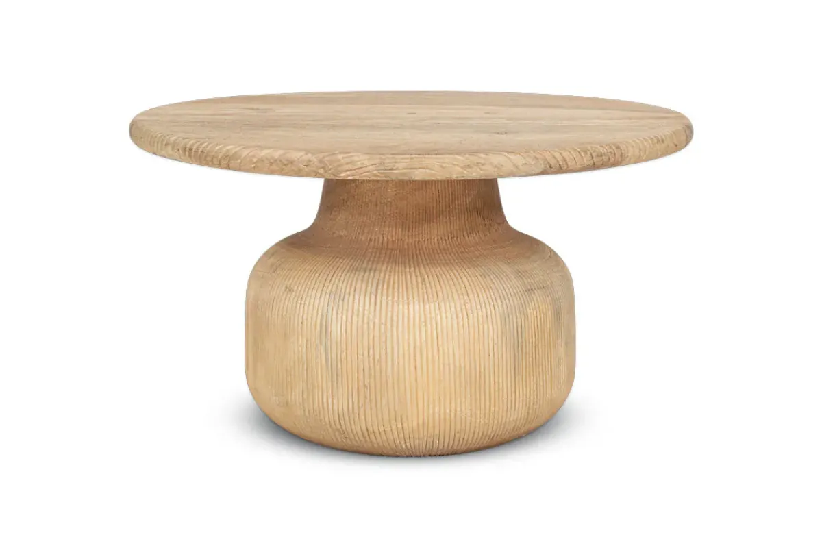 Living|Coffee Tables^Nkuku Vivan Grooved Wood Coffee Table
