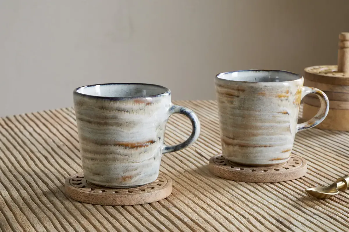 Mugs^Nkuku Vizo Mugs - Grey (Set of 2)