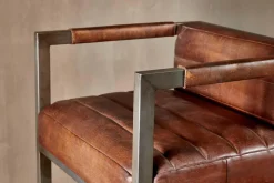 Kitchen & Dining|Bar Stools & Bar Chairs^Nkuku Wamma Leather Bar Chair