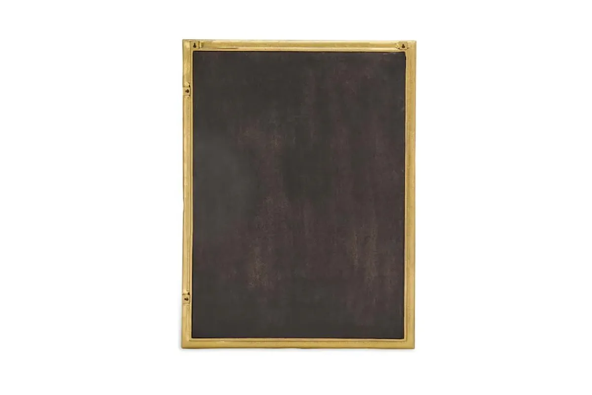 Wall Mirrors^Nkuku Yadur Rectangular Mirror - Antique Brass - Large