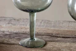 Entertaining Glasses|Christmas Table^Nkuku Yala Hammered Gin Glass - (Set of 2) Sage Green