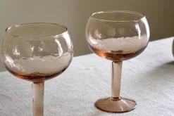 Entertaining Glasses|Christmas Table^Nkuku Yala Hammered Gin Glass - (Set of 2) Dusty Terracotta