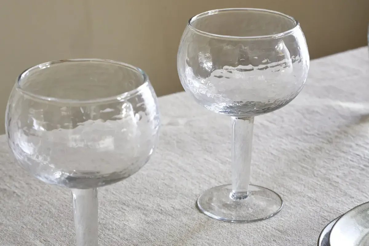 Entertaining Glasses^Nkuku Yala Hammered Gin Glass - (Set of 2) Clear