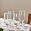 Entertaining Glasses^Nkuku Yala Hammered Glass - Clear (Set of 4)