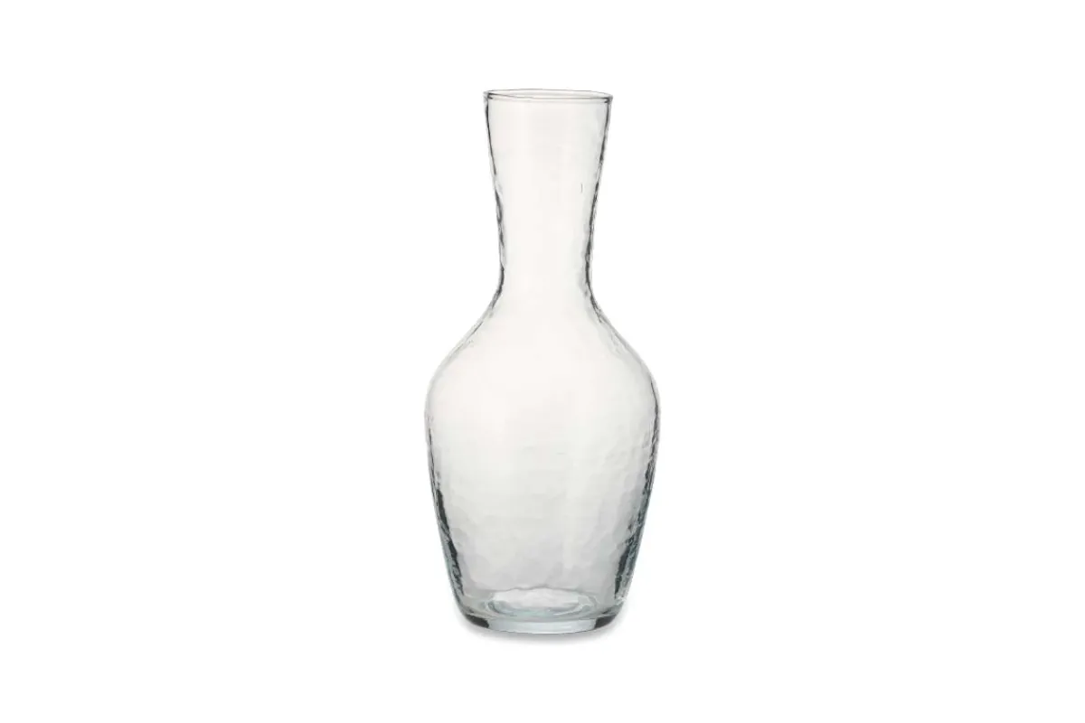 Jugs^Nkuku Yala Hammered Jug - Clear Glass
