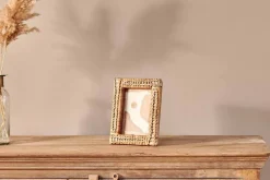 Decorative Home Accessories|Desk Accessories^Nkuku Yanis Rattan Photo Frame