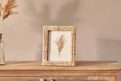 Decorative Home Accessories|Desk Accessories^Nkuku Yanis Rattan Photo Frame
