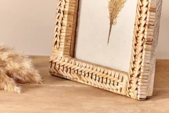 Decorative Home Accessories|Desk Accessories^Nkuku Yanis Rattan Photo Frame