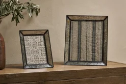 Decorative Home Accessories|Photo Frames^Nkuku Yash Antique Glass & Iron Photoframe - Antique Black