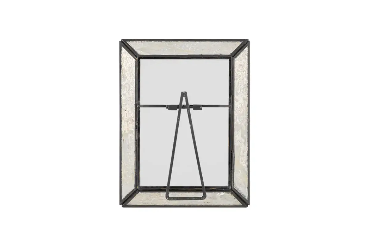 Decorative Home Accessories|Photo Frames^Nkuku Yash Antique Glass & Iron Photoframe - Antique Black