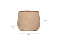 Garden Planters^Nkuku Zadie Terracotta Planter - Natural - Large