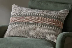 Bedroom Textiles|Cushions^Nkuku Zairya Jute & Cotton Cushion Cover - Natural & Rust