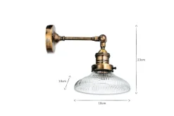 Wall Lights|Wall & Spot Lights^Nkuku Zowie Recycled Glass Wall Light - Small