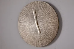 Clocks^Nkuku Zuwena Etched Wall Clock - Antique Brass