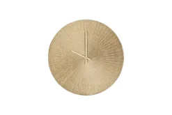 Clocks^Nkuku Zuwena Etched Wall Clock - Antique Brass